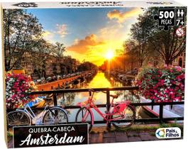 Quebra Cabeça Amsterdam 500 Peças Brinquedo Criança Adulto - Pais e Filhos Quebra Cabeça Amsterdam 500 Peças Brinquedo Criança Adulto - Pais e Filhos