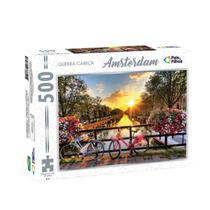 Quebra Cabeça Amsterdam 500 Peças Premium Concentração Imaginação Montar Desenvolvimento Quebra Cabeça Amsterdam 500 Peças Premium Concentração Imaginação Montar Desenvolvimento