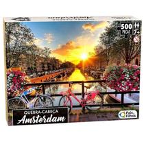 Quebra Cabeça Amsterdam 500 Peças Puzzle Premium