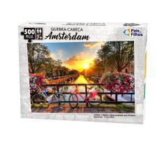 Quebra Cabeça Amsterdam Premium 500 Peças Pais e Filhos Quebra Cabeça Amsterdam Premium 500 Peças Pais e Filhos