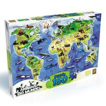 Quebra Cabeça Animais Do Mundo Puzzle 150 Peças Grow 03108