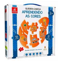 Quebra-Cabeça Aprendendo as Cores 48 pçs em Madeira 2051 - Brincadeira de Criança