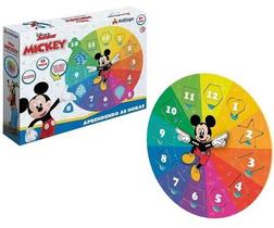 Quebra-cabeça Aprendendo As Horas Mickey Xalingo Ref.13165