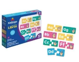 Quebra Cabeça Aprendendo o Alfabeto em Libras 52 Peças 17587 Xalingo