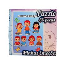 Quebra Cabeça Aprendendo Sobre as Emoções 60 Peças