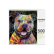 Quebra-cabeça AQUARIUS Dean Russo Beware Pit Bull 500 peças Quebra-cabeça AQUARIUS Dean Russo Beware Pit Bull 500 peças