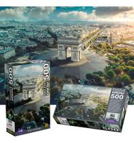 Quebra Cabeça Arco Do Triunfo 500 Peças Puzzle França Grow