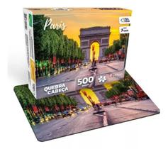 Quebra-Cabeça Arco Do Triunfo Paris 500 Peças Puzzle Infantil Pedagógico Quebra-Cabeça Arco Do Triunfo Paris 500 Peças Puzzle Infantil Pedagógico