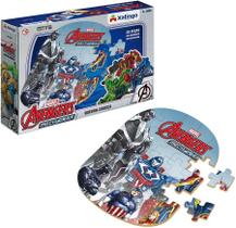 Quebra-Cabeça Avengers Mech Strike Os Vingadores 30 Peças Xalingo Quebra-Cabeça Avengers Mech Strike Os Vingadores 30 Peças Xalingo