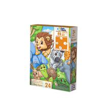 Quebra-Cabeça Baby Safari 24 Peças Atividade para Crianças Pequenas Quebra-Cabeça Baby Safari 24 Peças Atividade para Crianças Pequenas