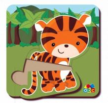 Quebra-cabeça baby tigre - Abc brinquedos