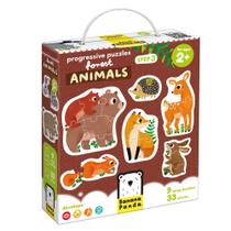 Quebra-cabeça Banana Panda Progressive Puzzles Forest Animals 2+ Anos