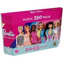 Quebra cabeca barbie 65 anos panorama 350 pecas grow