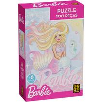 Quebra cabeca barbie brilhante 100 pecas grow