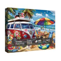Quebra-cabeça BBOLDIN Seaside Camping Dogs 1000 peças 50x70 cm