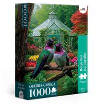 Quebra Cabeça Beija Flor no Jardim 1000 Peças Toyster Quebra Cabeça Beija Flor no Jardim 1000 Peças Toyster