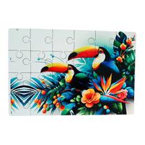 Quebra-cabeça Belos Tucanos de 35 peças em MDF