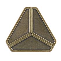 Quebra-cabeça BePuzzled Delta Hanayama Metal Brainteaser Nível 3 Quebra-cabeça BePuzzled Delta Hanayama Metal Brainteaser Nível 3