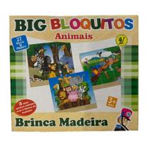 Quebra-Cabeça Big Bloquitos Animais Jogo Educativo