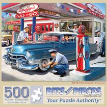 Quebra-cabeça Bits and Pieces, 500 peças, carros clássicos, anos 50