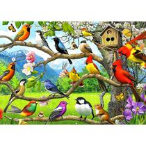 Quebra-cabeça Blueforest Birds of Spring 1000 peças Quebra-cabeça Blueforest Birds of Spring 1000 peças