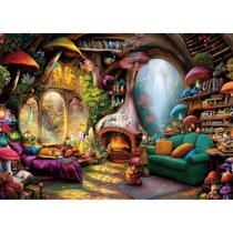 Quebra-cabeça Blueforest Fantasy Mushroom House 1000 peças