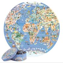 Quebra-Cabeça Bopster Mapa Mundi 1000 Peças - Para Adultos