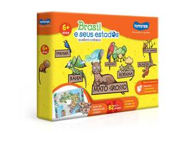 Quebra Cabeça Brasil e Seus Estados 82 Peças Toyster