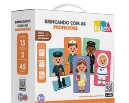 Quebra-Cabeça BRINCANDO COM AS PROFISSÕES - Brinquedo Pedagógico Madeira BABEBI Quebra-Cabeça BRINCANDO COM AS PROFISSÕES - Brinquedo Pedagógico Madeira BABEBI