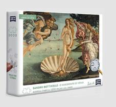 Quebra-Cabeça Brinque e Leia Tema Nascimento de Vênus de Sandro Botticelli Com 1000 Peças A partir de 10 Anos - Ref 43163