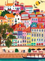 Quebra-cabeça Buffalo Games Bonjour Porto Portugal 1000 unidades Quebra-cabeça Buffalo Games Bonjour Porto Portugal 1000 unidades