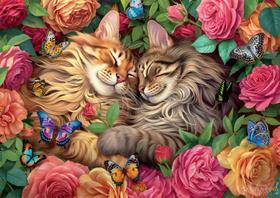 Quebra-Cabeça Buffalo Games Cats in Love - Brigid Ashwood (500 Peças) Quebra-Cabeça Buffalo Games Cats in Love - Brigid Ashwood (500 Peças)