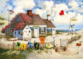 Quebra-cabeça Buffalo Games Charles Wysocki 300 peças Quebra-cabeça Buffalo Games Charles Wysocki 300 peças