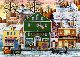 Quebra-cabeça Buffalo Games Charles Wysocki 300 peças Quebra-cabeça Buffalo Games Charles Wysocki 300 peças