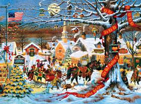 Quebra-cabeça Buffalo Games Charles Wysocki Small Town Quebra-cabeça Buffalo Games Charles Wysocki Small Town