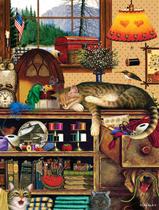 Quebra-cabeça Buffalo Games Charles Wysocki Yarn Duty 750 unidades Quebra-cabeça Buffalo Games Charles Wysocki Yarn Duty 750 unidades