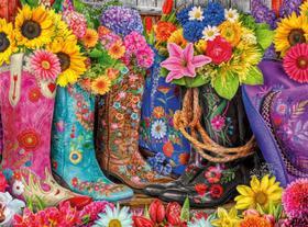 Quebra-cabeça Buffalo Games Cowgirl Colors 1000 peças Quebra-cabeça Buffalo Games Cowgirl Colors 1000 peças