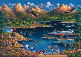 Quebra-cabeça Buffalo Games Eric Dowdle Grand Teton 300 unidades Quebra-cabeça Buffalo Games Eric Dowdle Grand Teton 300 unidades