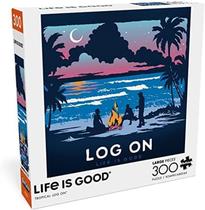 Quebra-cabeça Buffalo Games Life is Good Tropical Log On 300 unidades