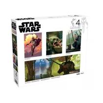 Quebra-cabeça Buffalo Games, pacote com 4 pacotes Star Wars Challenging