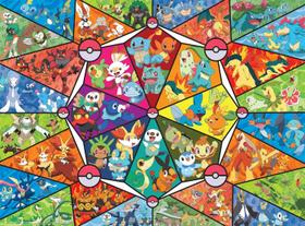 Quebra-cabeça Buffalo Games Pokémon Stained Glass 1000 unidades