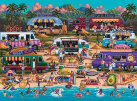 Quebra-cabeça Buffalo Games Pun Fuzzles Hawaiian Food 1000 unidades Quebra-cabeça Buffalo Games Pun Fuzzles Hawaiian Food 1000 unidades