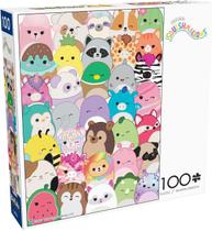 Quebra-cabeça Buffalo Games Squishmallow Buddies 100 peças Quebra-cabeça Buffalo Games Squishmallow Buddies 100 peças