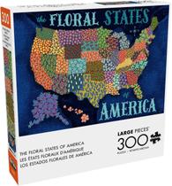 Quebra-cabeça Buffalo Games The Floral States of America 300 unidades