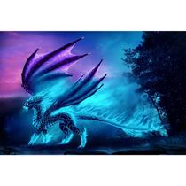 Quebra-cabeça Buhoet Dragão de Gelo AzulRoxo Espírito do Crepúsculo 1000 peças Quebra-cabeça Buhoet Dragão de Gelo AzulRoxo Espírito do Crepúsculo 1000 peças