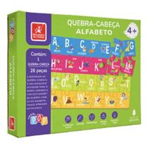 Quebra-cabeça c/ 26 pecas alfabeto coleção pop - brincadeira de criança