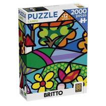 Quebra cabeca campo 2000 pecas romero britto grow