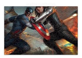 Quebra Cabeça Capitão America Vs Homem De Ferro 60 Peças