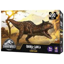 Quebra Cabeça Carnotauro Jurassic World Dinossauro 200 Pçs