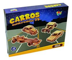 Quebra Cabeca Carros 3 D 130 Aquarela